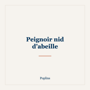 Peignoir nid d’abeille — Poplins