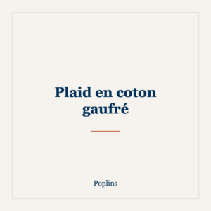 Plaid en coton gaufré — Poplins